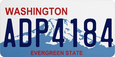 WA license plate ADP4184