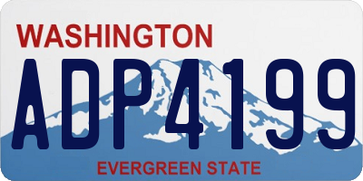 WA license plate ADP4199