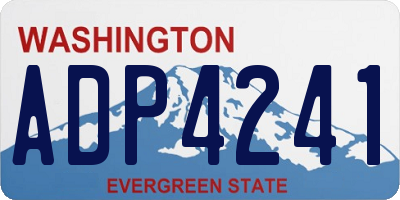WA license plate ADP4241