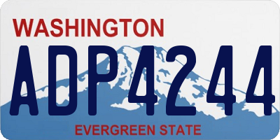 WA license plate ADP4244