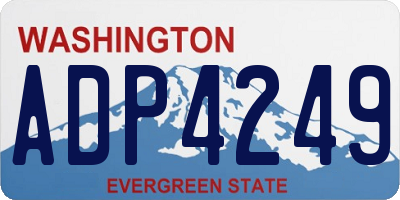 WA license plate ADP4249