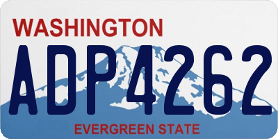 WA license plate ADP4262