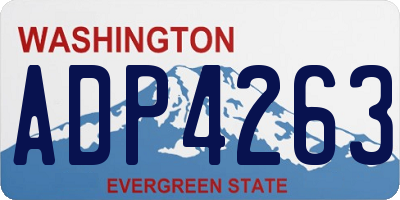 WA license plate ADP4263