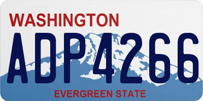 WA license plate ADP4266