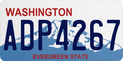 WA license plate ADP4267