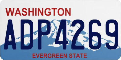 WA license plate ADP4269