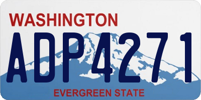 WA license plate ADP4271