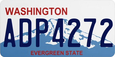 WA license plate ADP4272