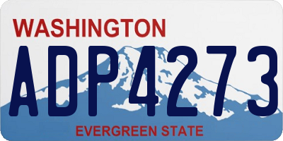 WA license plate ADP4273