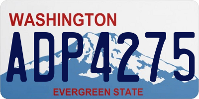 WA license plate ADP4275