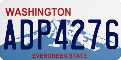 WA license plate ADP4276