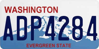 WA license plate ADP4284