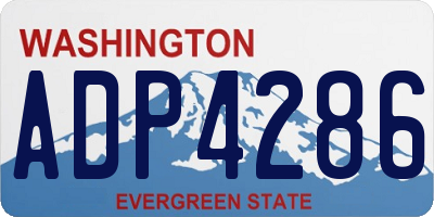 WA license plate ADP4286