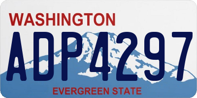 WA license plate ADP4297