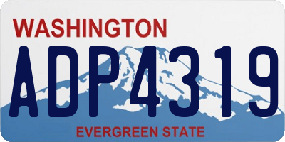 WA license plate ADP4319