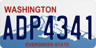 WA license plate ADP4341