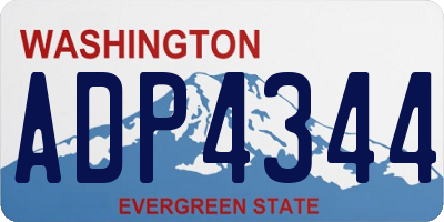 WA license plate ADP4344