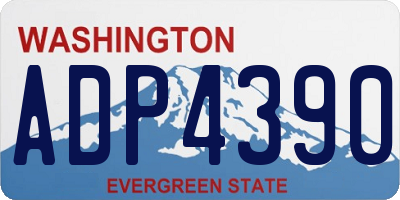 WA license plate ADP4390