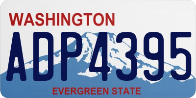 WA license plate ADP4395