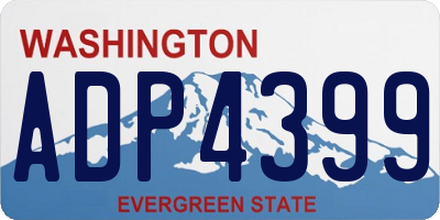 WA license plate ADP4399