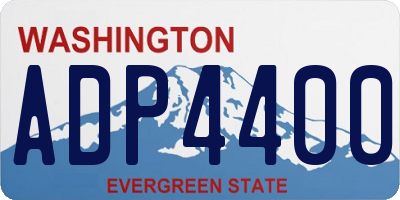 WA license plate ADP4400