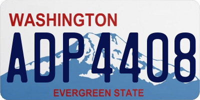 WA license plate ADP4408