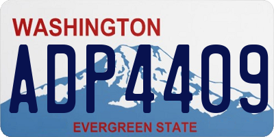 WA license plate ADP4409