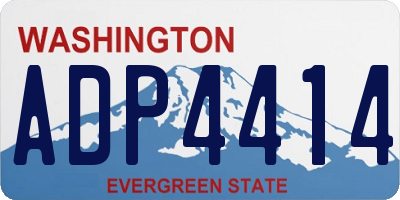 WA license plate ADP4414