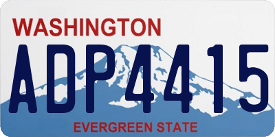 WA license plate ADP4415
