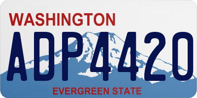 WA license plate ADP4420