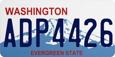 WA license plate ADP4426
