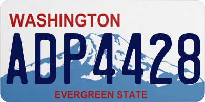 WA license plate ADP4428