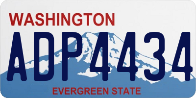 WA license plate ADP4434