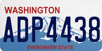 WA license plate ADP4438