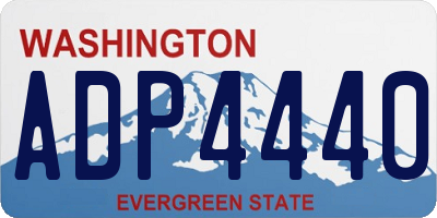 WA license plate ADP4440