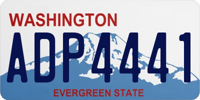 WA license plate ADP4441