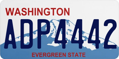 WA license plate ADP4442