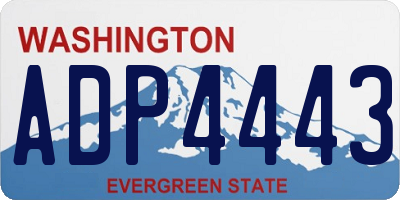 WA license plate ADP4443