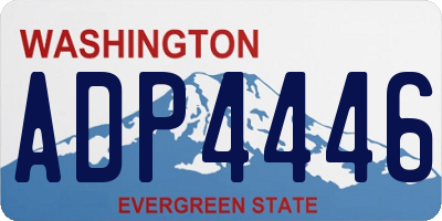 WA license plate ADP4446