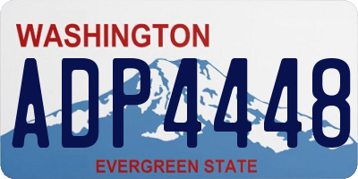 WA license plate ADP4448