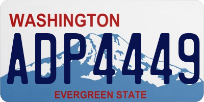 WA license plate ADP4449