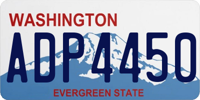 WA license plate ADP4450