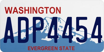 WA license plate ADP4454