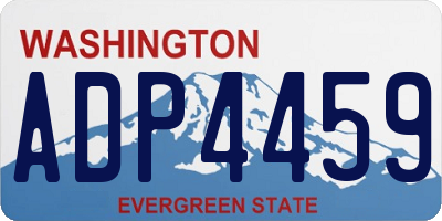 WA license plate ADP4459