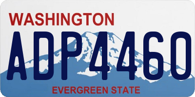 WA license plate ADP4460