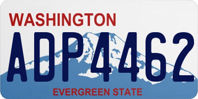 WA license plate ADP4462