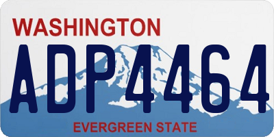 WA license plate ADP4464
