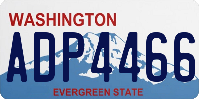 WA license plate ADP4466