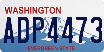 WA license plate ADP4473
