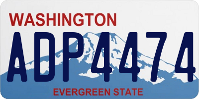 WA license plate ADP4474